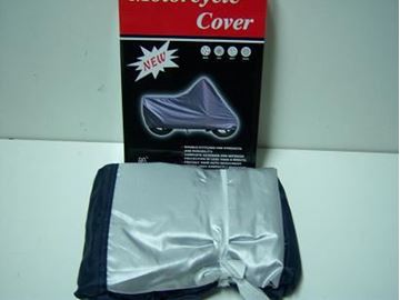 Picture of MOTORCYCLE COVER L BLUE SILVER ROC