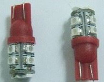 Picture of BULBS LED T10 W2,1x9,5d LED RED ROC