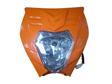 Picture of HEAD LIGHT ENDURO YP-00-03 ORANGE ROC