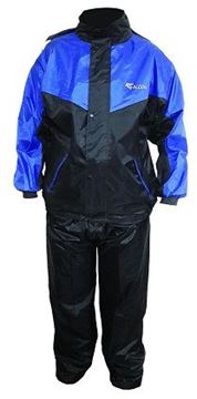 Picture of RAIN SUIT WATERPROOF SET BLUE BLACK L ROC