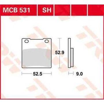Picture of DISK PAD MCB531 TRW LUCAS F63