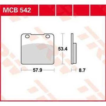 Picture of DISK PAD MCB542 TRW LUCAS F103