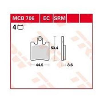 Picture of DISK PAD MCB706 TRW LUCAS F283