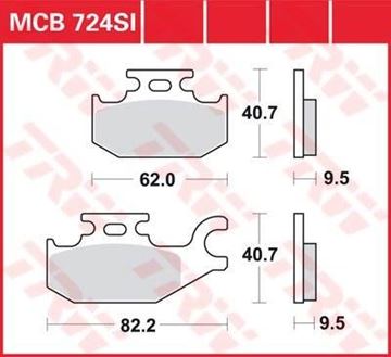 Picture of DISK PAD MCB724SI TRW LUCAS F307