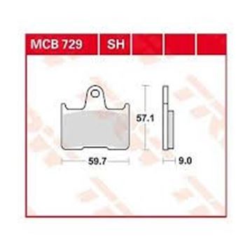 Picture of DISK PAD MCB729 TRW LUCAS F254