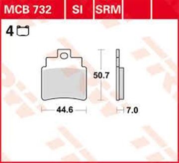 Picture of DISK PAD MCB732 TRW LUCAS F355