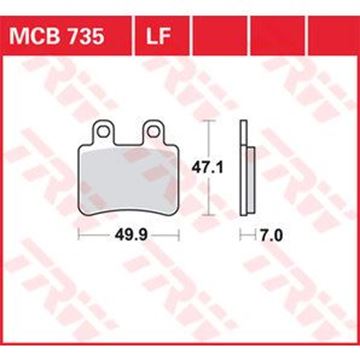 Picture of DISK PAD MCB735 TRW LUCAS F350