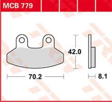Picture of DISK PAD MCB779 TRW LUCAS F306