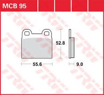 Picture of DISK PAD MCB95 TRW LUCAS F57