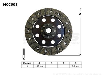 Picture of DISK CLUTCH MCC608 SET TRW LUCAS