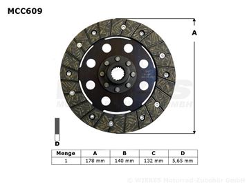 Picture of DISK CLUTCH MCC609 SET TRW LUCAS