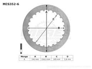 Picture of DISK CLUTCH MES352-6 STEEL SET TRW LUCAS