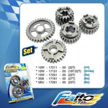 Picture of SPROCKET GEAR Z125 SET 1,2,3,4,5,6 RACING FAITO