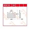 Picture of DISK PAD MCB729 TRW LUCAS F254