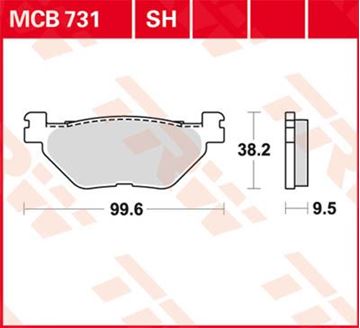 Picture of DISK PAD MCB731SH TRW LUCAS F319/2