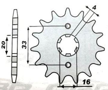 Picture of SPROCKET FRONT 514 12 PBR