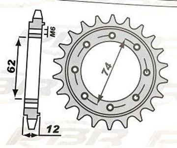 Picture of SPROCKET FRONT 2196 21 PBR