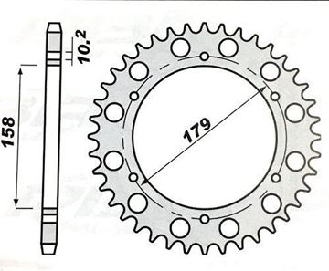 Picture of SPROCKETS REAR 4427 45T PBR