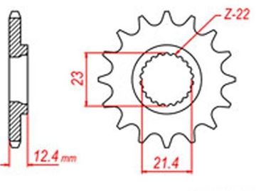 Picture of SPROCKET FRONT C3046 15T JT1594 RK