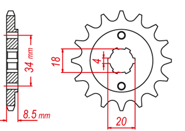Picture of SPROCKET FRONT 270 15T SHARK