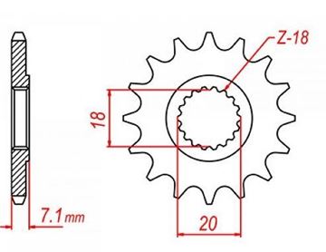 Picture of SPROCKET FRONT 427 12T SHARK