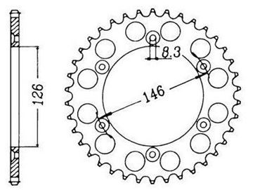 Picture of SPROCKETS REAR B4426 50T JT808 RK