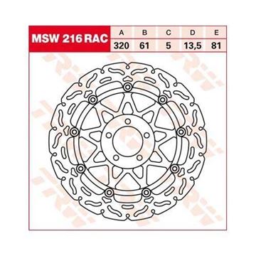 Εικόνα της ΔΙΣΚΟΠΛΑΚΑ MSW216RAC TRW LUCAS
