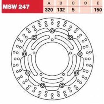 Εικόνα της ΔΙΣΚΟΠΛΑΚΑ MSW247 R1 04 ΕΜΠ 320-132 5ΤΡ TRW LUCAS