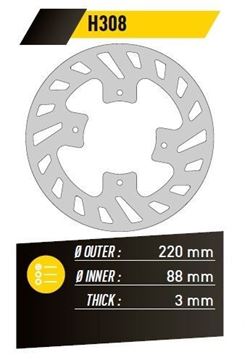 Picture of DISC BRAKE FE.H308 CR 80 CRF 150 FRONT 220-88 3 4H FE