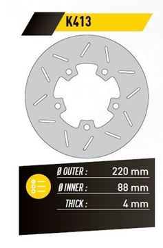 Picture of DISC BRAKE FE.K413 KXR MXU-250 REAR 220-88 4 5H FE