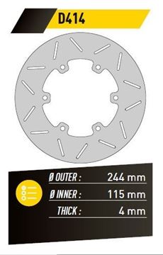 Picture of DISC BRAKE FE.D414 XT600R-X MONSTER REAR 244-115 4 6H FE