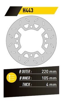 Εικόνα της ΔΙΣΚΟΠΛΑΚΑ FE.H443 SH 125-150 NES ΕΜΠ. 220-105 4 4Τ FE