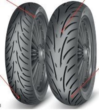 Picture of TIRE 120/70-12 TOURING FORCE-SC (51L,,,TL*,F/R,)