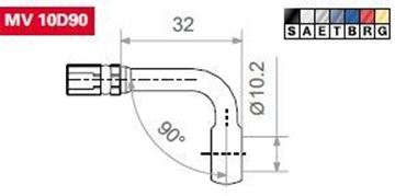 Εικόνα της ΑΚΡΟΔΕΚΤΕΣ ΣΩΛ ΥΓΡ ΦΡΕΝ MV10D90E INOX TRW