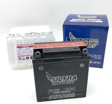 Picture of BATTERIES YB5L-B-BS WITH ACID FLUIDS ULTRA