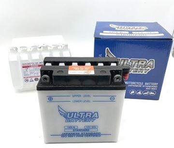 Picture of BATTERIES YB9 B WITH ACID FLUIDS ULTRA