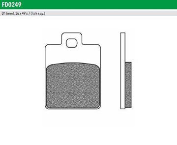 Picture of DISK PAD FD0249BE1 NEWFREN F260