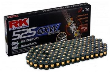 Picture of CHAIN 525GXW 118L BL BLACK O RING RK