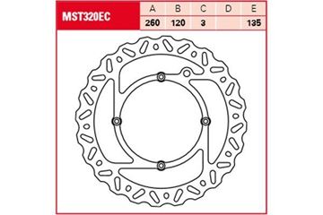 Εικόνα της ΔΙΣΚΟΠΛΑΚΑ MST320EC HUSQVARNA WR/TE/TC ΕΜΠΡ TRW LUCAS