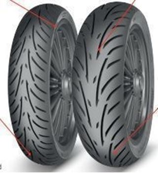 Picture of TIRE 130/70-13 TOURING FORCE-SC (63P,REINFORCED,,TL*,R,)