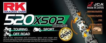 Picture of CHAIN 520XSO 120 BL BLACK  O RING RK