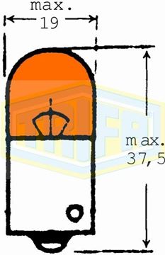 Picture of BULBS 12 10 RY10W ORANGE 80306-005 TRIFA