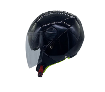 Picture of HELMET 213 OPEN M BLACK  W/SUN VISOR  ZEUS
VISOR  ZEUS