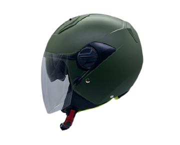 Picture of HELMET 213 OPEN L MATT DARK GREEN  W/SUN VISOR  ZEUS
W/SUN VISOR  ZEUSVISOR  ZEUS