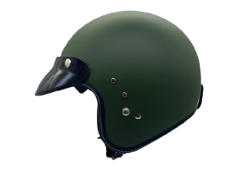 Picture of HELMET 380F OPEN L MATT DARK GREEN ZEUS