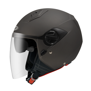 Picture of HELMET 213 OPEN XL MATT BLACK W/SUN VISOR  ZEUS