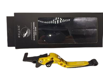 Picture of LEVER BLACK GOLD W/ADJUSTER  + FOLDING CRYPTON X135  K-TYPE BLACK SILVER SHARK