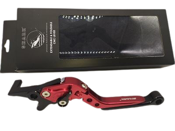 Picture of LEVER BLACK RED W/ADJUSTER  + FOLDING CRYPTON X135  + FOLDING CRYPTON X135  K-TYPE BLACK SILVER SHARK