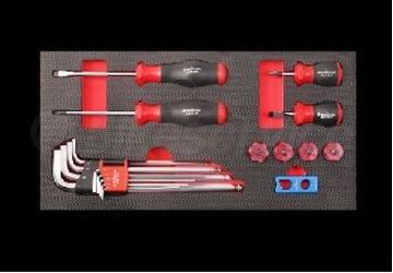 Picture of 17PC HANDY SCREWDRIVER AND HEX TOOL SET BS80074 BIKESERVICE