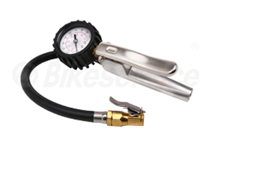 Picture of TYRE INFLATOR WITH DIAL GAUGE BS70010 BIKESERVICE